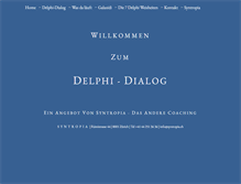 Tablet Screenshot of delphi-dialog.ch
